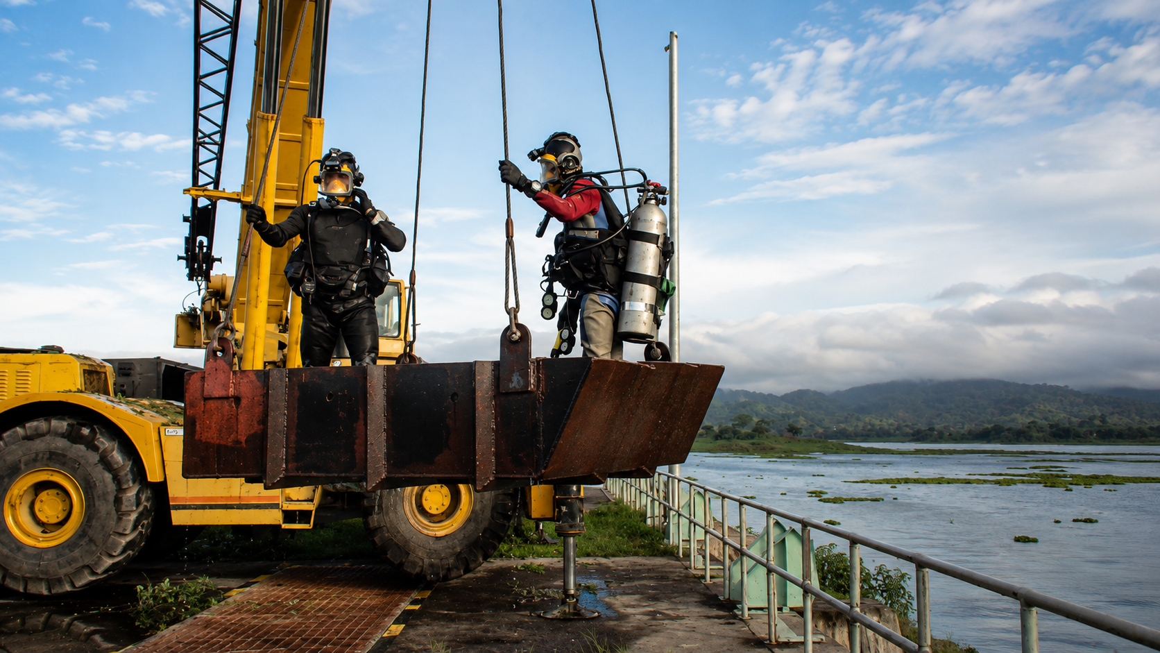 HASBUN CONSULTING specialists coordinating a marine operation in El Salvador
